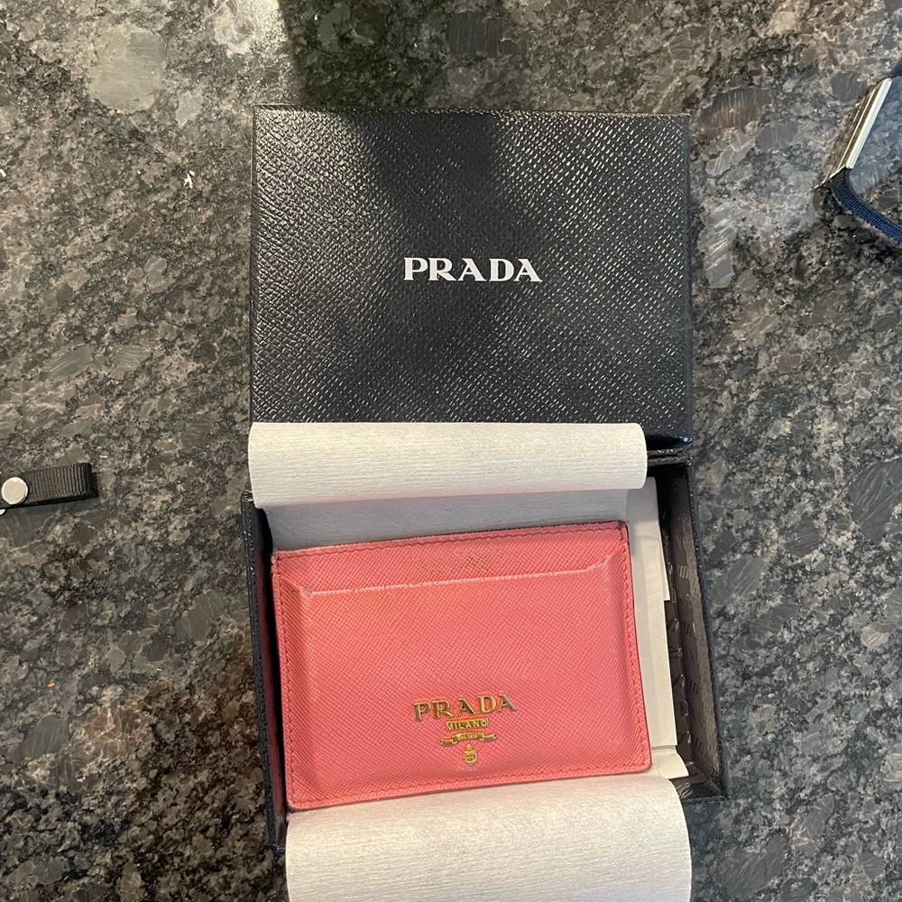 Authentic Prada Pink Cardholder